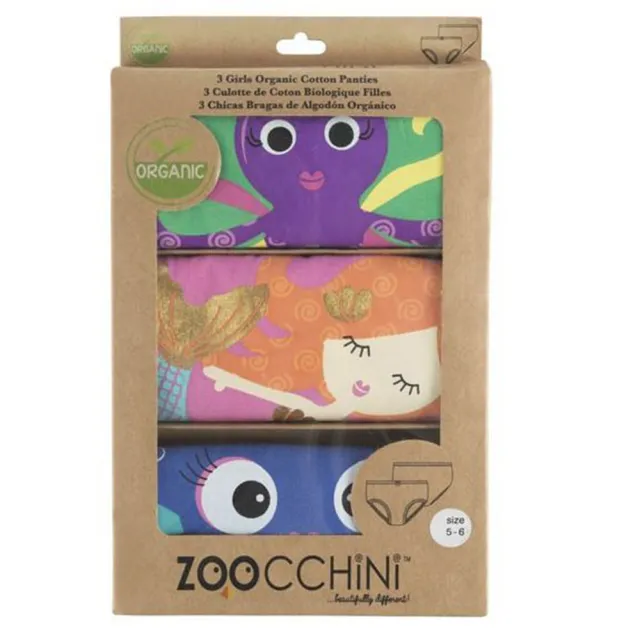【Zoocchini】幼童女內褲3入-三款可選(100%有機棉)