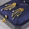 【Turquoise Jewelry】甜美可愛宇宙的流星鋯石S925銀鍍金細緻耳環(tqsm0014)