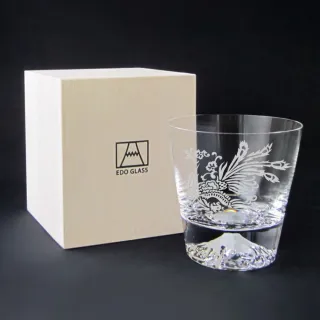 【田島硝子】日本手工吹製 威士忌杯 鳳凰富士山杯(TG19-001-FX)
