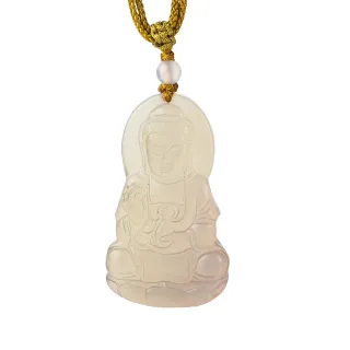 【石頭記】白玉髓觀音項鍊(平安如意)