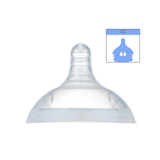 【韓國 MAMACHI】100%醫療級矽膠替換用奶瓶嘴(2口 3~6個月適用)