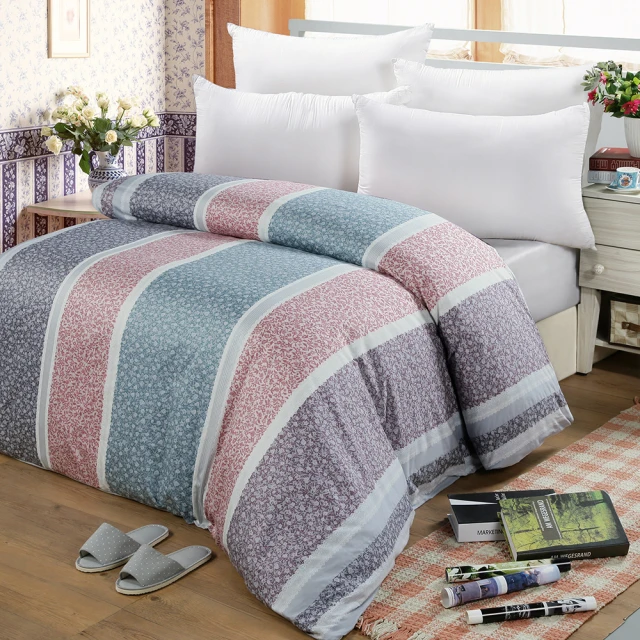 GOLDEN-TIME 厚好眠40支精梳棉單件薄被套-苔森綠