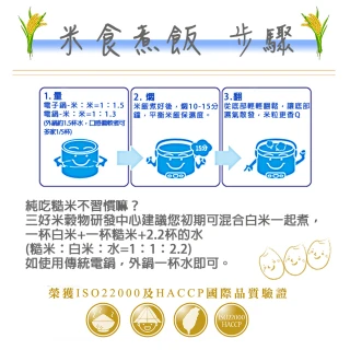 【三好米】胚芽糙米3Kg(2入)