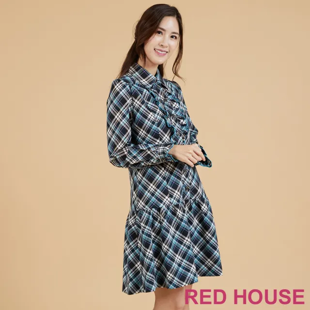【RED HOUSE 蕾赫斯】格紋襯衫洋裝(共2色)