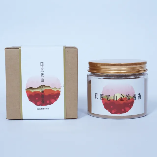 【MU LIFE 荒木雕塑藝品】經典珍藏-印度老山金蜜檀香粉60克(檀香)