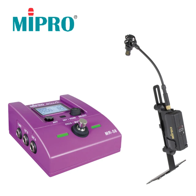 MIPRO MR-58DC 木箱鼓無線收音組(採用ISM 5GHz頻段最先進的電路設計)