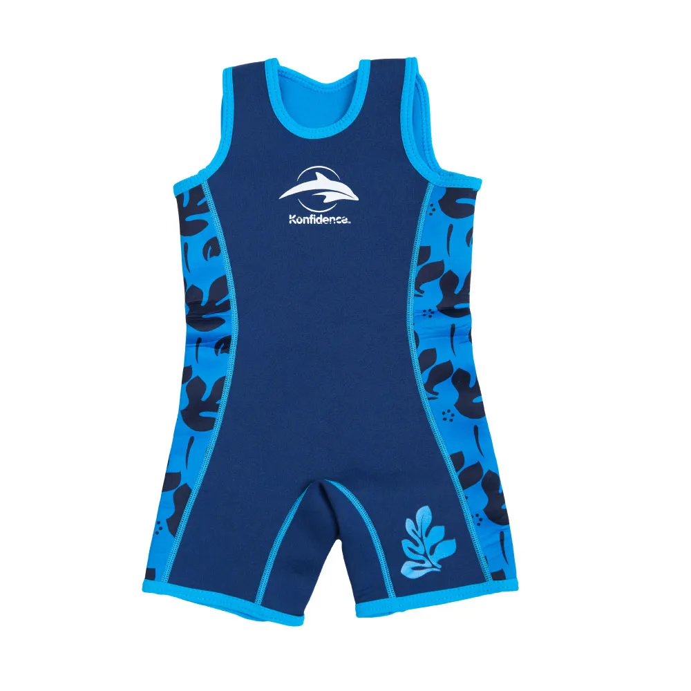 【Konfidence 康飛登】Warma wetsuits 寶寶防寒衣(水藍棕櫚)
