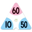 【世一】三角形數學加減學習卡