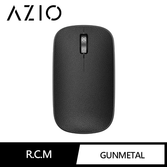 【AZIO】AZIO RETRO R.C.M. GUNMETAL 無線藍牙復古牛皮滑鼠 黑色(藍牙滑鼠)