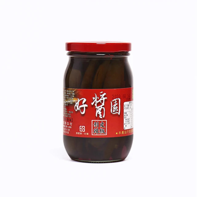 【台灣好醬園】蔭油剝皮辣椒 450g