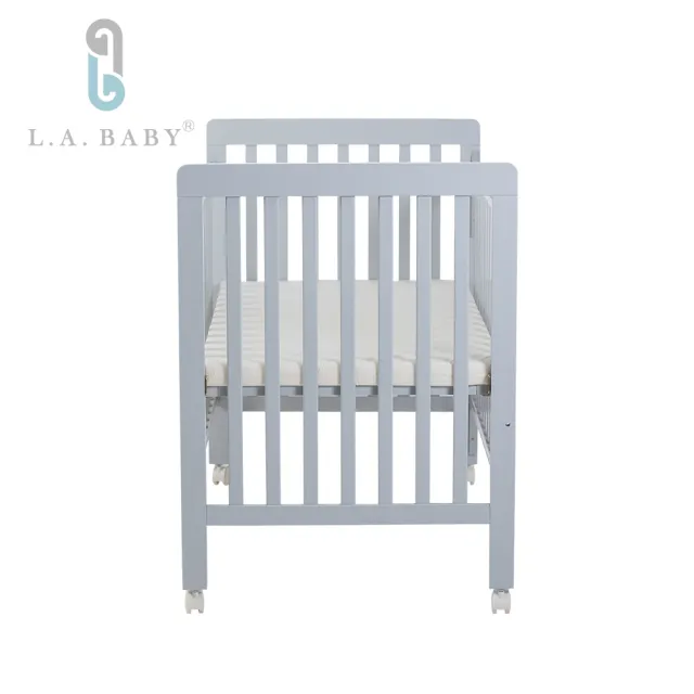 【L.A. Baby】密西根三合一嬰兒大床(灰色)