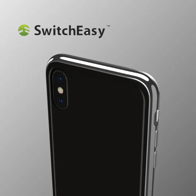 【Switcheasy】iPhone X/Xs Glass X 鉻金屬質感9H玻璃殼(保護殼)