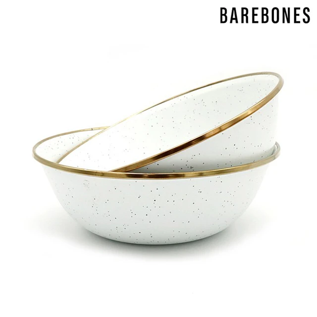 【Barebones】CKW-390 琺瑯碗組-兩入一組 / 蛋殼白(湯碗 飯碗 餐具 備料碗)