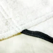 【Gennies 奇妮】英倫揹帶口水巾1入-白(胸前口水巾 雙面可用 輕量氣墊揹帶通用)