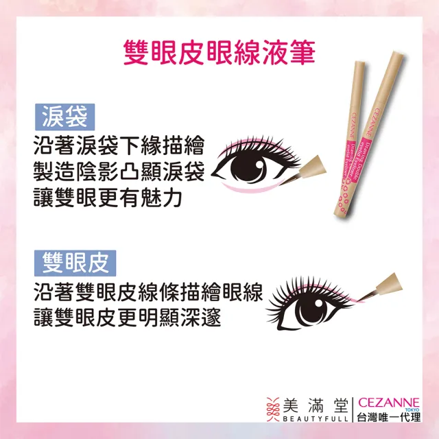 【CEZANNE】雙眼皮眼線液筆