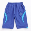 【KAPPA】男吸濕排汗速乾3D單層半短褲(藍)