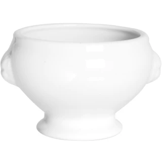 【EXCELSA】White白瓷酥皮濃湯碗 13cm(飯碗 湯碗)
