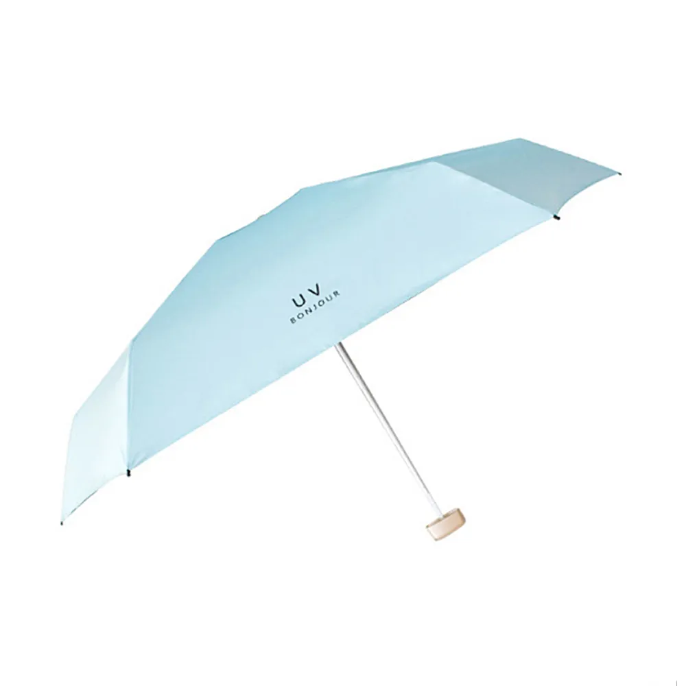 【Osun】多純色超輕超扁迷你五折傘黑膠雨傘防曬抗UV紫外線陽傘(顏色任選/CE291)