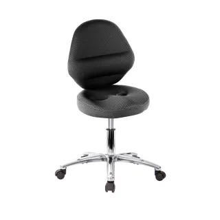 【GXG】矮座工作椅 加椅背 中鋁腳+防刮輪(TW-T10 LU2XS)