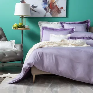 【HOLA】雅緻天絲素色床包特大絳紫