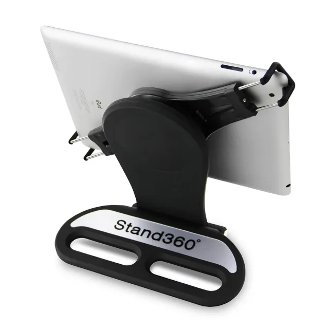 3D Air 桌面用可折疊便攜收納伸縮夾臂360度旋轉平板支架(黑色)