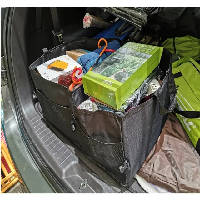 【May Shop】汽車用折疊置物收納儲物後備箱 露營裝備箱