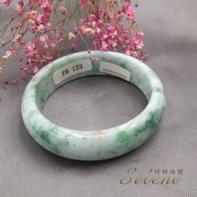 Selene】冰糯地花青種翡翠手鐲(A貨翡翠#9) - momo購物網- 好評推薦