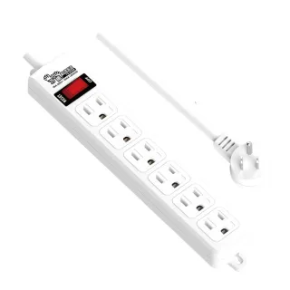 【雙手萬能】1開6插3P過載防護延長線1.8米