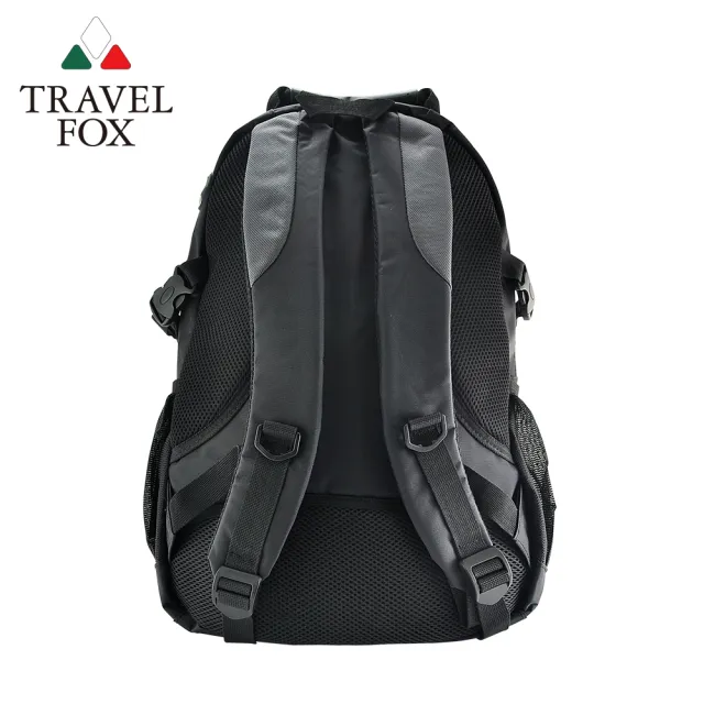 【TRAVEL FOX 旅狐】雙色尼龍輕量休閒後背包/男包/包包 (TB586-13 灰色)