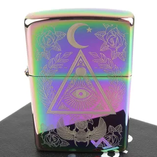 【Zippo】美系~Eye of Providence-全視之眼圖案雷射雕刻打火機