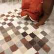 【山德力】ESPRIT 地毯 穹熙 200X300CM(棕色 方格 客廳 書房  起居室 生活美學)