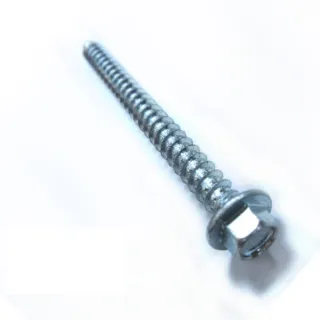 SP008 六角頭螺絲 1/4 X 3英寸電白 水泥壁釘（100支/包）鍍鋅 六角華司鐵板牙(水泥螺絲 六角釘)