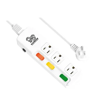 【雙手萬能】超值3座3切3P安全延長線-9尺(2入裝)