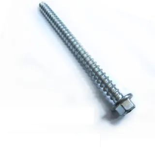 SP007 六角頭螺絲 1/4X3-1/2英寸電白 水泥壁釘（100支/包）鍍鋅 六角華司鐵板牙(水泥螺絲 六角釘)