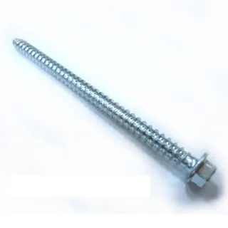 SP006 六角頭螺絲 1/4 X 4英寸電白 水泥壁釘（100支/包）鍍鋅 六角華司鐵板牙(水泥螺絲 六角釘)