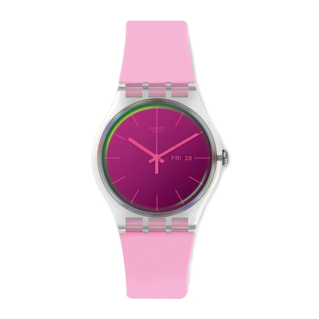 【SWATCH】Transformation 系列手錶 POLAROSE 極地粉紅 瑞士錶 錶(41mm)