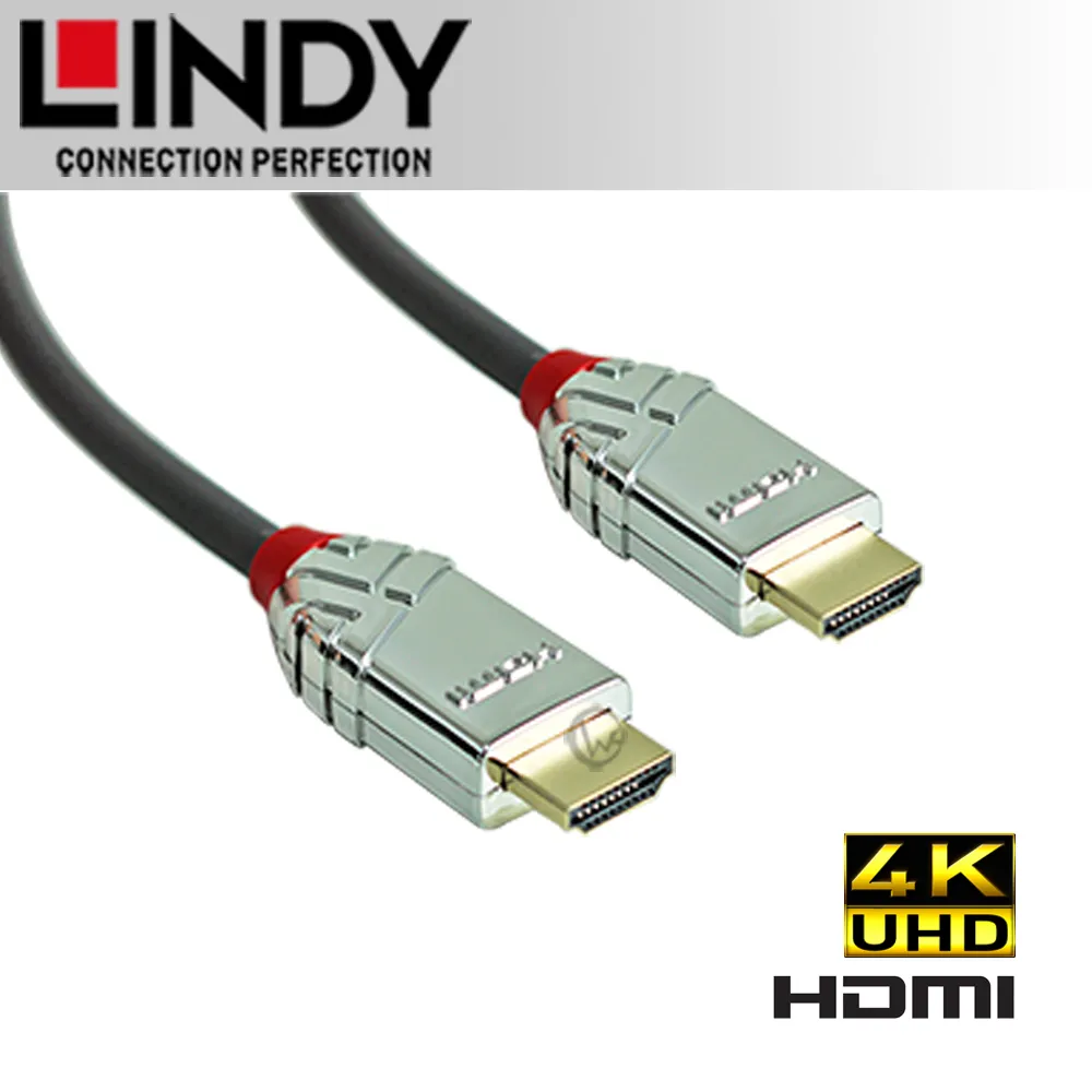 【LINDY 林帝】CROMO鉻系列 HDMI 2.0 Type-A 公 to 公 傳輸線 3M 37873