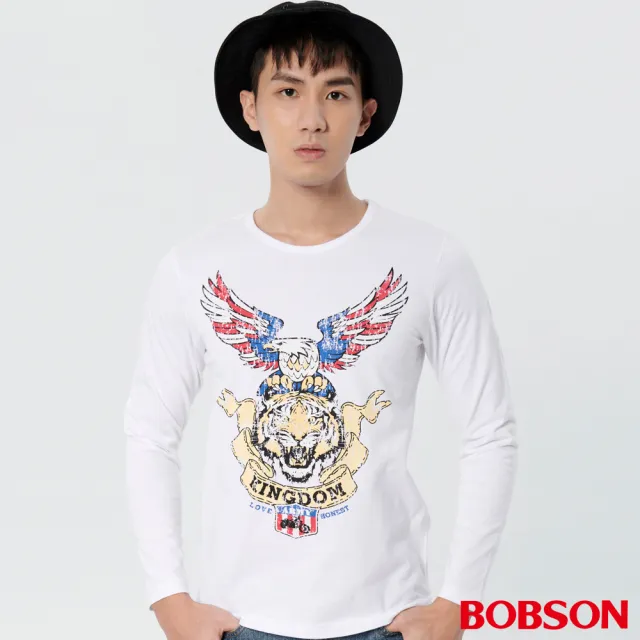 【BOBSON】男款印圖上衣(37017-80)