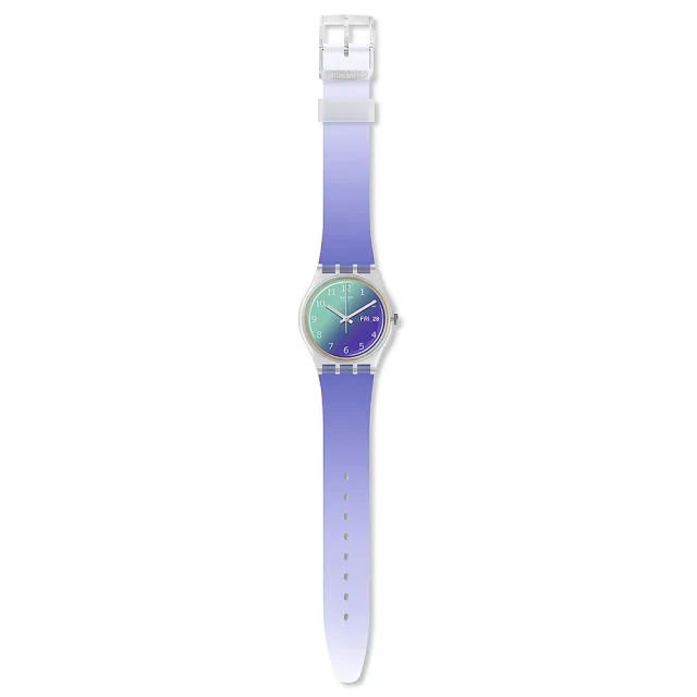 【SWATCH】Transformation 系列手錶 ULTRALAVANDE 漸層薰衣草 男錶 女錶 瑞士錶 錶(34mm)