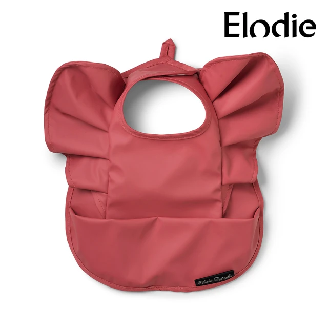 【Elodie Details】防水口袋圍兜(Winter Blush Red 紅圖大展)