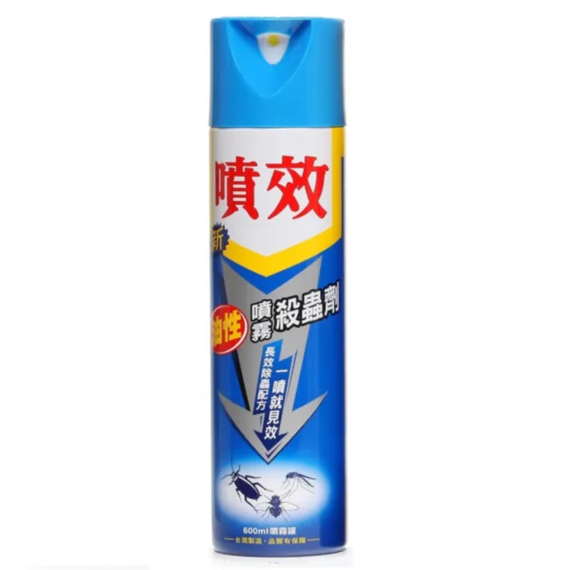 【噴效】油性噴霧殺蟲劑600ml(強效殺蚊殺蟑 刺激性低)