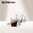 【Nespresso】VIEW Espresso 杯盤組(內含2只Espresso玻璃咖啡杯_80ml與2只亮面不鏽鋼盤)