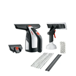 【BOSCH 博世】3.6V 鋰電玻璃清潔機 GlassVAC (擦拭布 + 刮水條 (大) x 2 組)