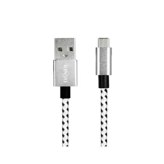 【KINYO】Type-C鋁合金編織線 3M(USB-C12)