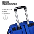 【悅生活】拉桿包 拉桿袋 登機袋 行李箱 購物車 25吋學院風揹拉兩用前開式  湖水藍(GoTrip 微旅行)