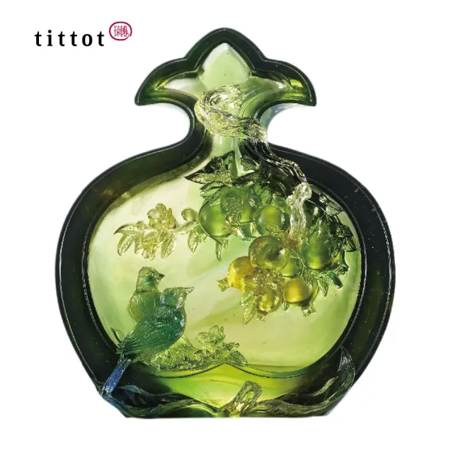 【tittot 琉園】榴住幸福_祝福_分享(琉璃/禮物/玻璃/水晶/藝術品/擺飾/禮贈/企業/送禮/榴/住/幸/福)