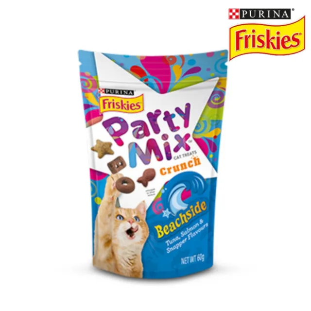 【Friskies 喜躍】Party Mix香酥餅 60g*32包組(貓零食)