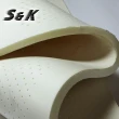 【S&K】天絲棉針織布+乳膠  高蓬度蜂巢獨立筒床墊-單人3.5尺