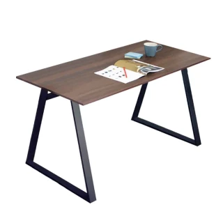 【BODEN】雷克斯4尺工業風書桌/工作桌(胡桃色)