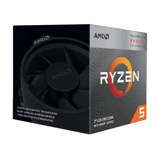 【AMD 超微】Ryzen R5-3400G 四核心 CPU中央處理器(3.7GHz)